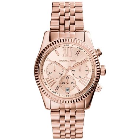 rose gold michael kors watch|More.